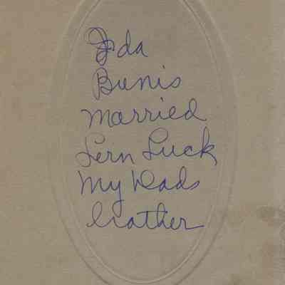 P. 107, Ida Bunniss Luck.