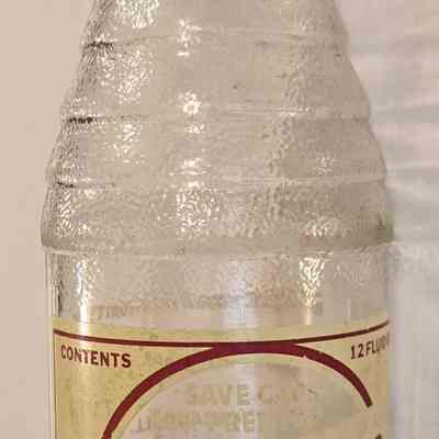 Bottle, Twang Soda, Clear Glass, Root Beer