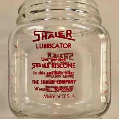 Jar, Glass, Shaler Lubricator