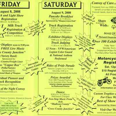 2008 Waupun Truck-N-Show Brochure