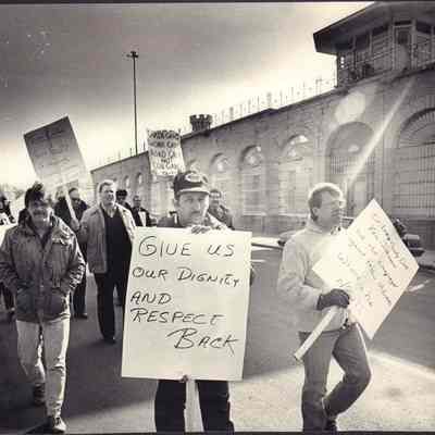 Photograph, Corrections, Wisconsin State Prison, Prison Rally