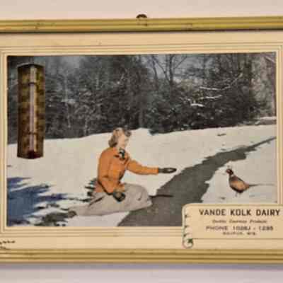 Advertisement, Thermometer, Vande Kolk Dairy