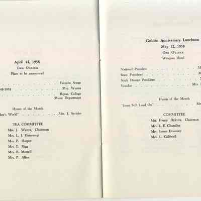 1957-1958 Philharmonic 50th An
