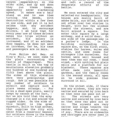 Page from Gold Rush journal-Hillyer