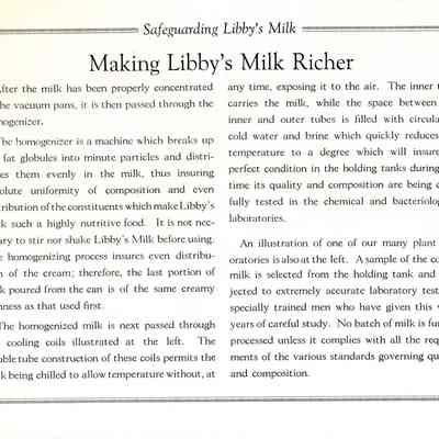 Booklet from Libby, McNeill & Libby.