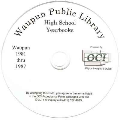 Waupun High School Yearbooks 1981-1987