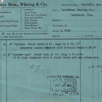 Breyer Bros., Whiting & Co., Sales Slip