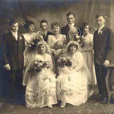 Photograph, Wedding Party, May 15, 1917