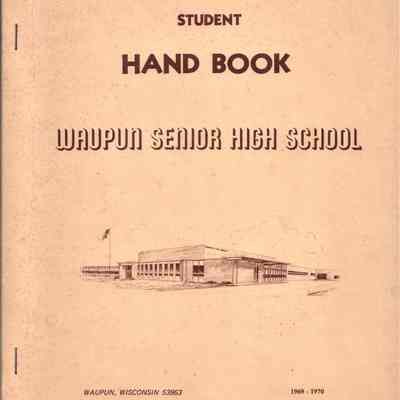 Waupun High School Student Hand Book (1969-1970)