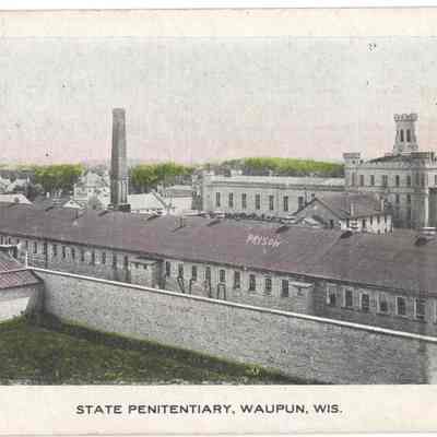 Postcard, Corrections, Wisconsin State Prison, Penitentiary
