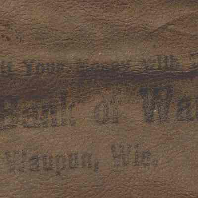 State Bank of Waupun, Leather Deposit Bag