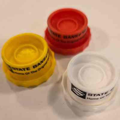 Bottle Tops, Plastic, State Bank of Waupun