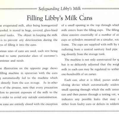 Booklet from Libby, McNeill & Libby.