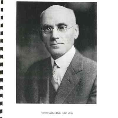 Photo of Clarence Addison Fraser in booklet