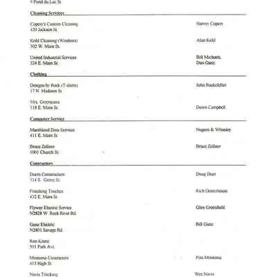 Pg. 8, listings thru Contractors