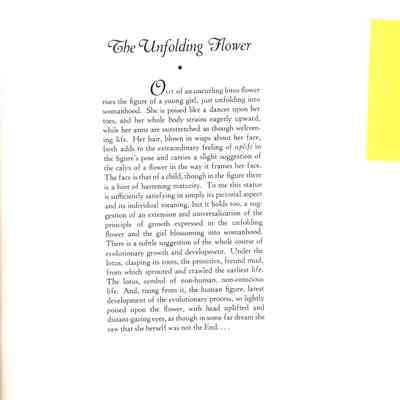 Interpretation of The Unfolding Flower