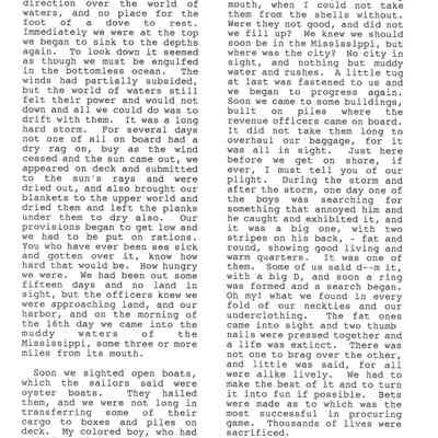 Page from Gold Rush journal-Hillyer