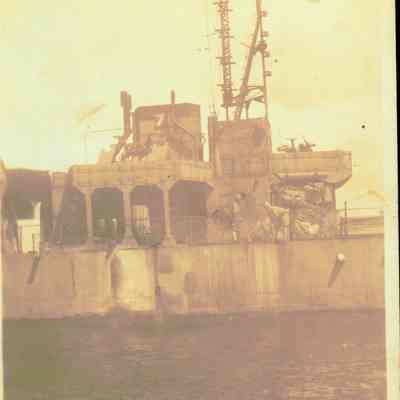 Photo of Japanese ship during WWII.