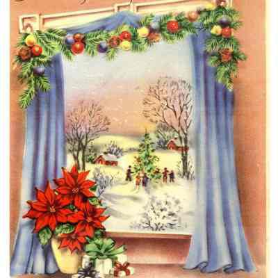 Greeting Card, WWII, Christmas, 1944