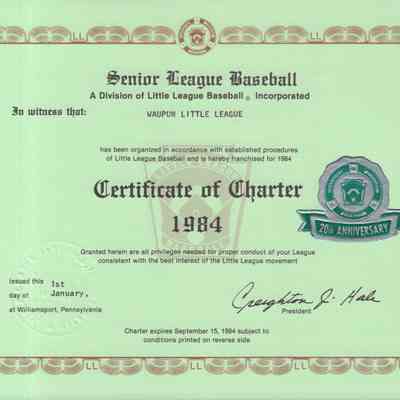 Charter, 1984 Senior League