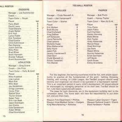 Pages 15 and 16