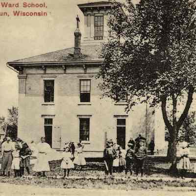 Postcard, North Ward School Waupun, WI