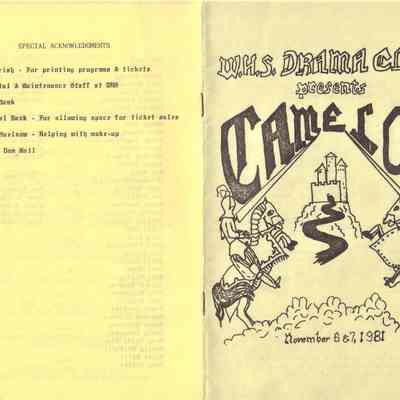 Waupun High School Drama Club "Camelot" (Nov 6&7 1981)