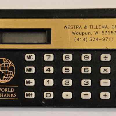 Calculator, Westra & Tillema, CPA's