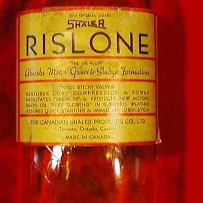 Bottle, Shaler, Rislone, One Imperial Quart, Made in Canada