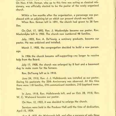 First Reformed 75th anniversar