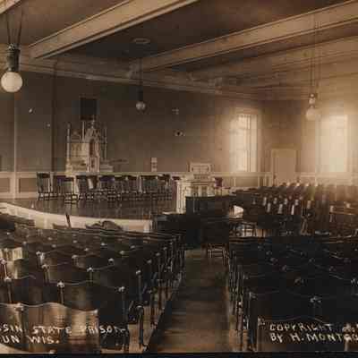 Postcard, Corrections, Wisconsin State Prison, Chapel