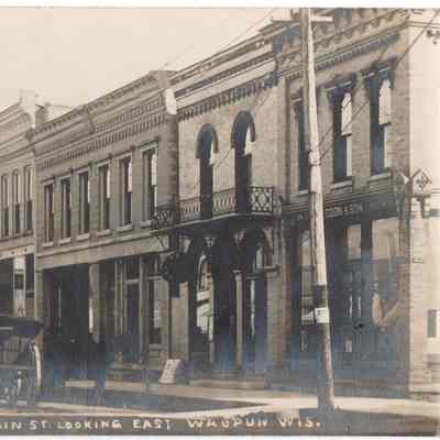 Postcard, Main Street, Looking East, South Side