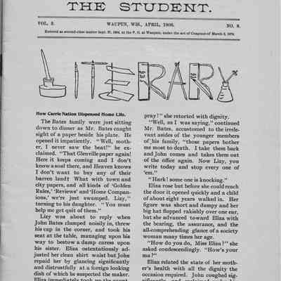 The Student vol3 #8 pg 105: Origformat: Other