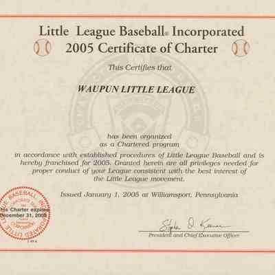 Charter, 2005, Little League