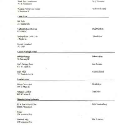 Pg. 13, Laundromats thru Manufacturing