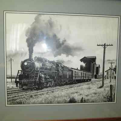 Copy of Charcoal sketch of train