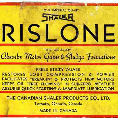 Rislone bottle label middle.