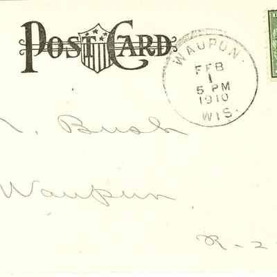 National Bank Of Waupun Post Card