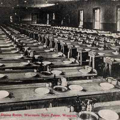 Postcard, Corrections, Wisconsin State Prison, Dining Room