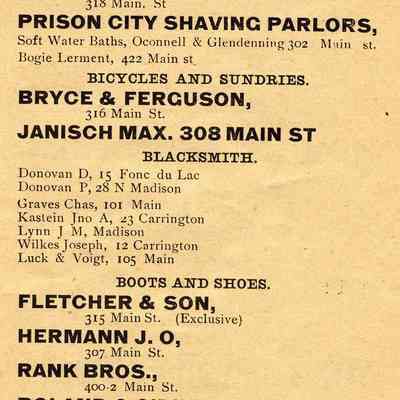 Waupun Directory 1898