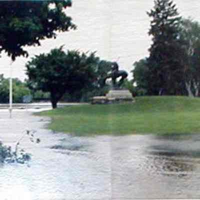 Photograph, Shaler Memorial Park and the End of the Trail, Flood of 2008