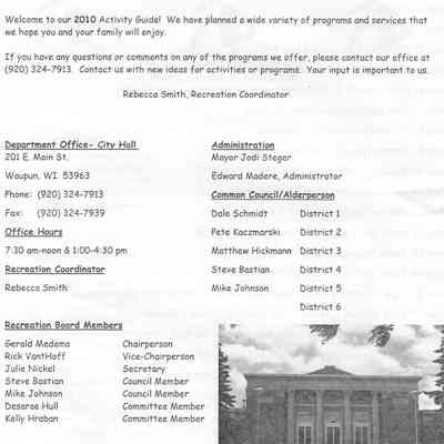 2010 Activity Guide.
