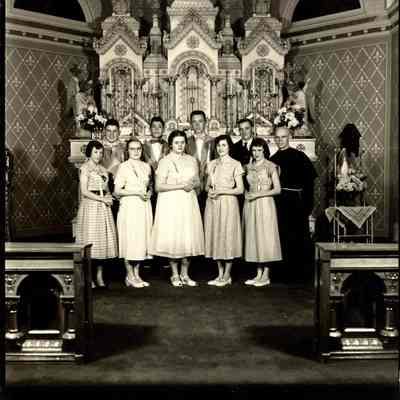 Photograph, Church, St. Joseph Catholic, 1953 Graduating Class