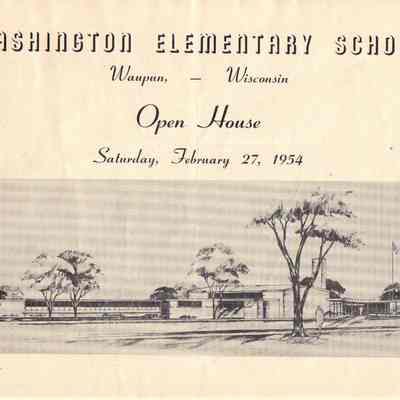 Waupun Washington Elementary School (Open House) Feb-27-1954