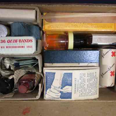 First aid kit.