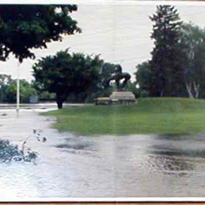 Flood at Shaler Memorial Park, June 2008.