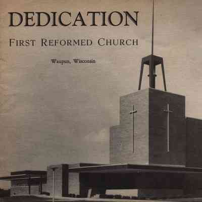 Program, Booklet, First Reformed Church, Dedication