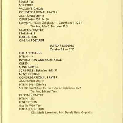 First Reformed 75th anniversar