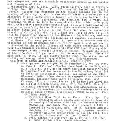 Page from Gold Rush journal-Hillyer