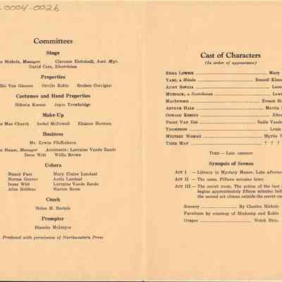 Waupun Senior Class of 1933 "Tiger House" Apr 19 1933: Origformat: Other